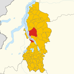 Map of Mandello del Lario (Province of Lecco, region Lombardy, Italy 2024)